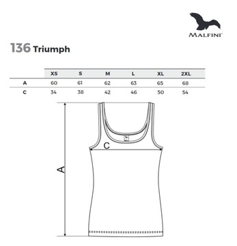 UNIWERSALNY TOP koszulka damska TRIUMPH lazur M