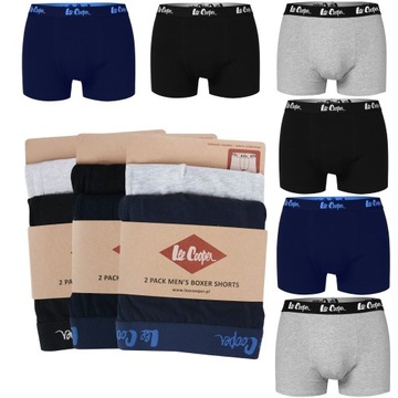 Lee Cooper Bokserki Męskie Bawełna 9505 6 sztuk Rozmiar XL