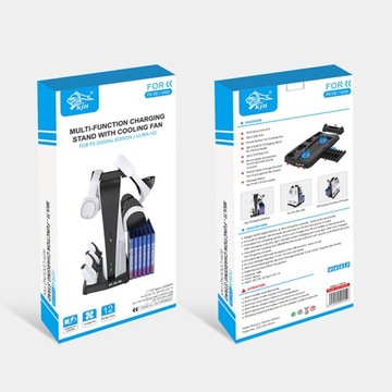 Вертикальная подставка для игровой консоли PS5.