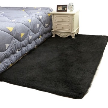Плотный ковер из искусственной овчины, пушистый меховой коврик для гостиной 80x140