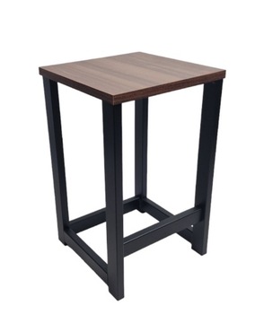 Hoker taboret stolik 49,5cm siedzisko drewno 30x30.
