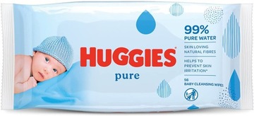 Влажные салфетки Huggies PURE 56 шт.