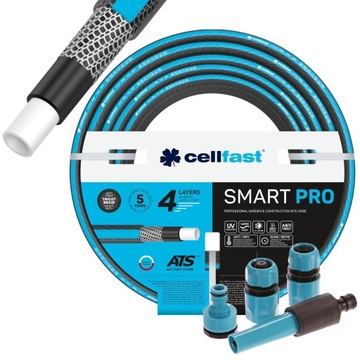САДОВЫЙ ШЛАНГ CELLFAST CARRY TWIST SMART, 4-СЛОЙНЫЙ, 3/4 дюйма, 30 м + СОЕДИНИТЕЛИ