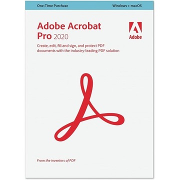 Adobe Acrobat Pro 2020 PL Win/Mac Gold Reseller