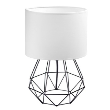 LAMPKA NOCNA STOŁOWA BIURKOWA DIAMENT Z ABAŻUREM E27 LED