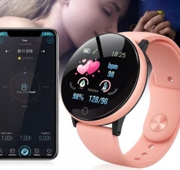 СВЕТОДИОДНЫЕ НАУШНИКИ РОЗОВЫЕ КОШАЧЬИ УШИ + РОЗОВЫЙ УМНЫЙ РЕМЕСЛ - СОВРЕМЕННЫЕ ЧАСЫ