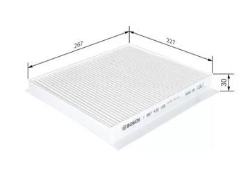 BOSCH 1 987 432 158 FILTR VENTILACE PROSTORU