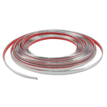 LISTWA OZDOBNA CHROMOWANA LISTWY CHROM 3,5 mm (8m) wąska cienka
