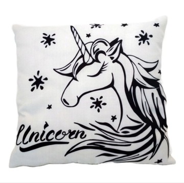PODUSZKA DEKORACYJNA 45x45 Jednorożec UNICORN W4