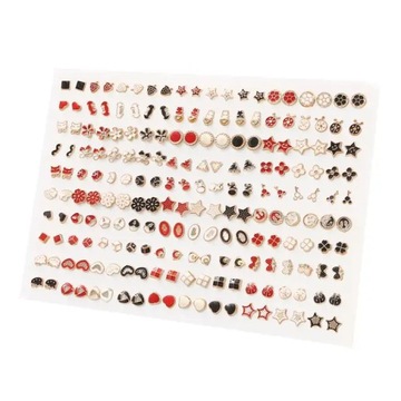 36/100 пар женщин девушка звезда акрил сердце любовь пластик