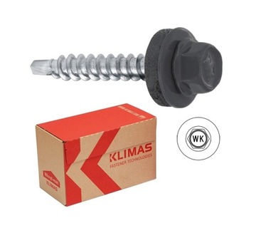 Wkręty farmer d/d 4,8x55mm RAL 7024 200szt. KLIMAS