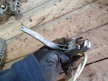 ВИНТАЖНЫЙ ВЕЛОСИПЕДНЫЙ РЫЧАГ ROMET REKORD ТОРМОЗНАЯ РУЧКА ЗАДНИЙ ТОРМОЗ ORIGI PRL