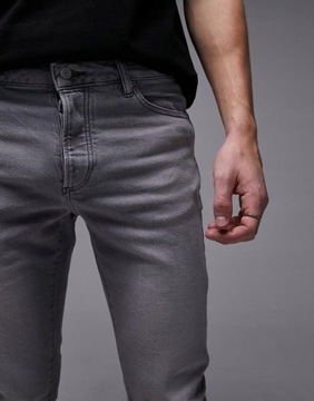 Topman cvn jeans spodnie skinny szare rurkie dopasowane 32/30 NH2