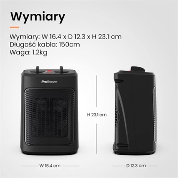 Керамический обогреватель, портативный электрический обогреватель, тепловентилятор 2000 Вт