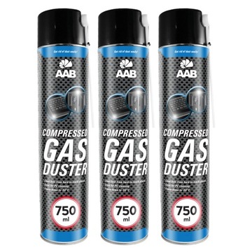 3x AABCOOLING SPRĘŻONE POWIETRZE 750ml + 6x RURKA