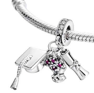 MD charms beads biret studencki dyplom studia szkoła wyższa S925