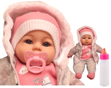 LIKE A LIVING BABY DOLL, 45см, ГОВОРИТ, бутылочка, соска, НОВАЯ