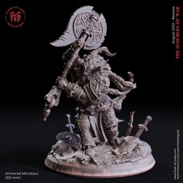 Armored Minotaur - Flesh of Gods - Druk 3D