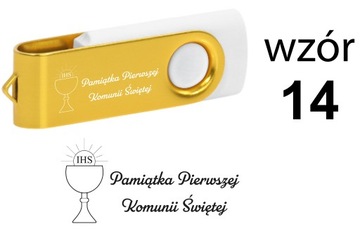 Pendrive twister 2 GB USB 2.0 Pamiątka Pierwszej Komunii Świętej 10 szt.