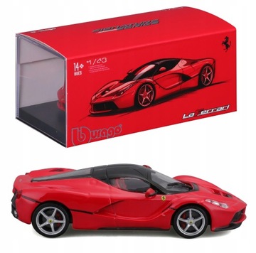 LaFerrari 1:43 Bburago SIGNATURE 18-36902 CZERWONY MODEL WŁOSKI SAMOCHÓD