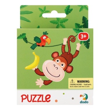 Puzzle Dodo Toys Puzzle Zwierzątka 16 elementów Puzzle 16 Małpka 3001