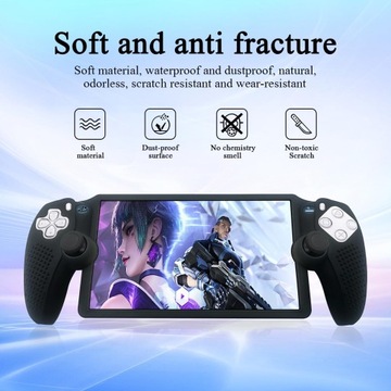 SILIKONOWE ETUI OCHRONNE PS5 PLAYSTATION PORTAL MIĘKKIE ETUI Z WYPUSTKAMI