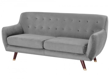 KANAPA SOFA TRZYOSOBOWA WELUROWA SKANDYNAWSKA