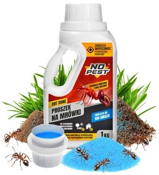 PROSZEK PREPARAT TRUTKA ŚRODEK NA MRÓWKI FARAONA GNIAZDA MRÓWEK NO PEST 1KG