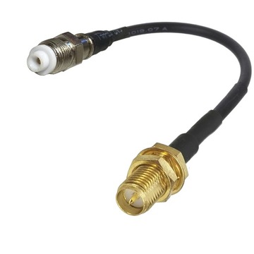 Pigtail FME gniazdo / SMA-RP gniazdo RG174 20 cm