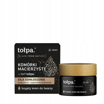 Tołpa Black from nature bogaty krem do twarzy na dzień 50ml