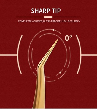 Пинцет для наращивания ресниц, 1 шт.