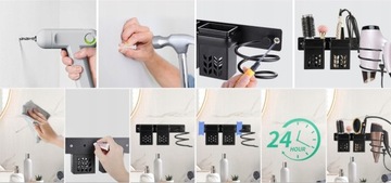 Держатель для фена, подставка-выпрямитель, 1 шт.