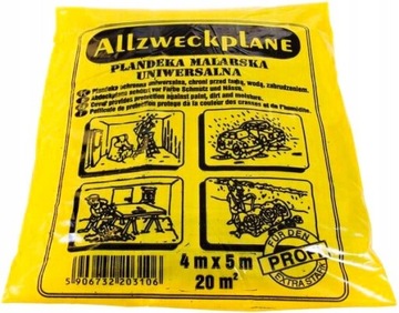 Folia malarska gruba 5 m x 4 m