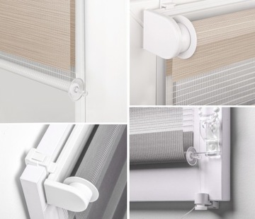 ROLETA NOC DZIEŃ 41X140CM WYMIAR BEŻOWY