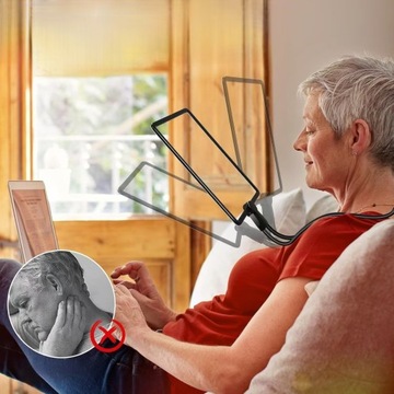 ЛУПА 5-кратная ДЛЯ ЧТЕНИЯ БЕЗ РУК ДЛЯ ПОЖИЛЫХ