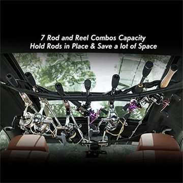 2Pcs Vehicle Fishing Rod Holder, Carrier Strap,