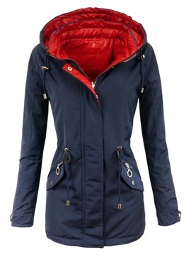 WIOSENNA Kurtka Parka Dwustronna Kolory P15