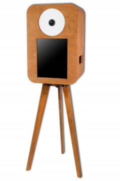 FOTOBUDKA Z DREWNA RETRO BOHO DREWNIANA