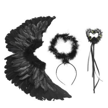 НАБОР ИЗ 3 КРЫЛЬЕВ АНГЕЛА ДЬЯВОЛА, РУЧНАЯ РАБОТА