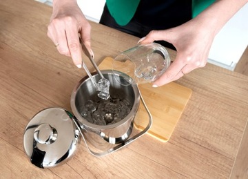 ВЕДРО ДЛЯ ЛЬДА ТЕРМАЛЬНЫЙ КОНТЕЙНЕР + ЩИПЦЫ + ЛОЖКА ДЛЯ ТЕПЛА ДЛЯ ВЕЧЕРИНКИ