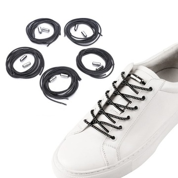 5 пар ленивых шнурков, развязанные эластичные