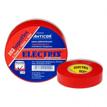 Electrix Taśma elektroizolacyjna wodoodporna 19mm