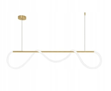 LAMPA SUFITOWA WISZĄCA LONG GOLD LINA LED
