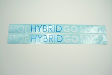 Наклейка Stop Hybrid Go Smog, длина 35 см.