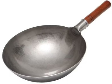 Wok 36 cm piec gazowy żelazny donicz