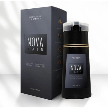 Nova Hair Dying Шампунь для ухода за волосами 3 в 1 Натуральный, быстрый