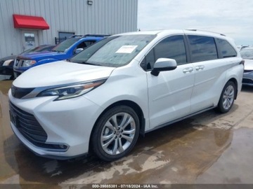Toyota Sienna III 2022 Toyota Sienna Platinum, 2022r., 2.5L 2.5 Hybryda 245KM, zdjęcie 1