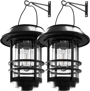 lampa solarna ogrodowa led latarenka efekt płomień ogień wisząca lampion