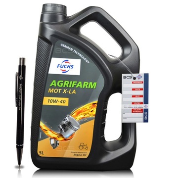 5 LITRÓW FUCHS AGRIFARM MOT X-LA 10W40 5L OLEJ SILNIKOWY DYSTRYBUTOR