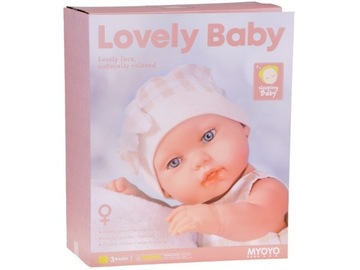 Кукла Baby Newborn в серой шапке, платье и талисмане кролике ZA5007